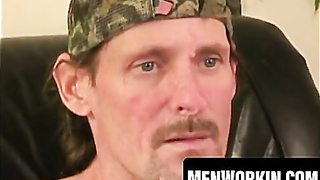 Inked mature amateur milks puny spunk-pump and blows flow