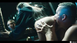 Dame Burglar Freeuse by Homeowner - Time Stop Freeze Fetish With Red-hot Black-haired Milan Cheek