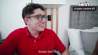 Divorcee COUGAR screws virgin geek to help her invest online! Schlong Stud and Kylei Ellish