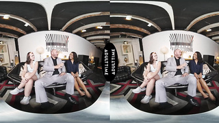 UP CLOSE VR - Hotwife Lesbo Olivia Jay Observes Gf Dharma Jones Get Laid By Strung up Boy - POINT OF VIEW