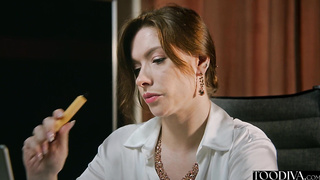 Lesbo Accountant Detects She Luvs Rigid Trouser snake - Sata Jones