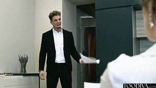 Lesbo Accountant Detects She Luvs Rigid Trouser snake - Sata Jones