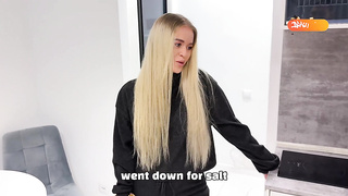 The neighbor came for salt, but it all concluded in boinking!