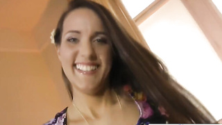 Czech audition ultra-cutie fellating and boinking point of view