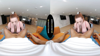 BRAZZERS VR - Abigaiil Morris Greases Up Your Dinky As She Fondles Her Meaty Pierced Bra-stuffers Around It