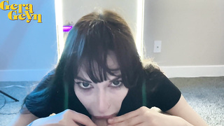 Super-naughty Alt Chick Heads Wild With Grubby Fellatios And Gargle