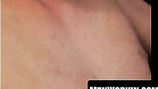 Amateur showcases wooly fuck-stick in conversation and jerks it