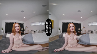 UP CLOSE VR - POINT OF VIEW Nasty Diminutive Ginger-haired Scarlet Skies Is LONGING Your Pecker!