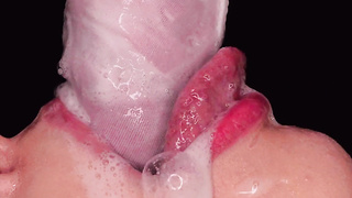 CLOSE UP: FINEST Tugging HATCH made You JIZZ TWO TIMES in TROUSERS! Raw VOLUPTUOUS ORAL JOB thru LINGERIE ASMR