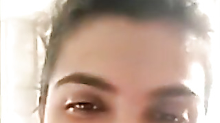 Naughty indian disrobes naked frigging on web cam