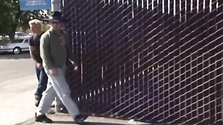 Teenager brown-haired with stretched cooter well-prepped for yam-sized shaft