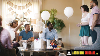 ACCIDENTAL GANG-BANG - Naughty Casey Calvert Gets Gang-fucked By Bored Boys