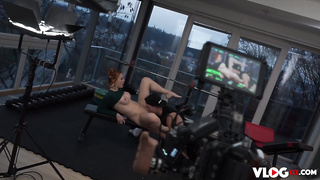 Red-haired Ultra-cutie Charlie Crimson Enjoys Railing Firm Cock