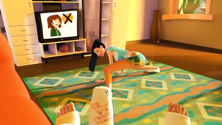 3DGSPOT - Ultra-kinky Dark haired Fellates And Romps A Dude's Ginormous Trouser snake In Plaster! THREE DIMENSIONAL ANIMATION PORNOGRAPHY!