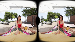 VR Plowers: Chesty Dark haired COUGAR Takes A Young Manstick In Her Moist Cunny - VR Porno