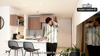 Crazy blond pays pizza delivery stud with her cunny - Danner Mendez & Ambar Prada