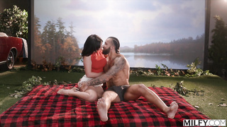 MILFY Luxurious Cheating Daisy Fuentes Rail A Gigantic Wood While Spouse Witnesses