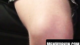 Inked slender amateur faps off and spunks on a plate