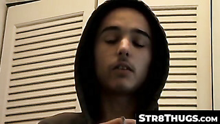 Str8Thugs.com - Pulsing jizz-shotgun gay-for-pay teenage Wiley screams while stroking off with delectation