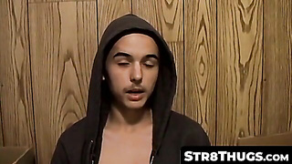 Str8Thugs.com - Pulsing jizz-shotgun gay-for-pay teenage Wiley screams while stroking off with delectation