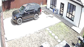 Der vollbusige Nubile erwischte BFs Schwanz im Freien! (Luna Roulette)