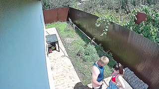 Der vollbusige Nubile erwischte BFs Schwanz im Freien! (Luna Roulette)