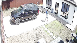 Der vollbusige Nubile erwischte BFs Schwanz im Freien! (Luna Roulette)