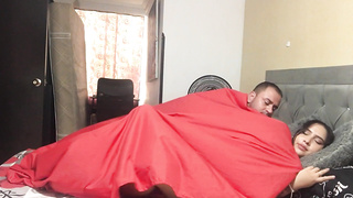 My warm mate milks her vag in front of my hubby, inciting him to plow.