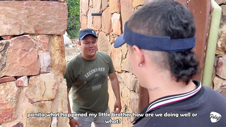 Pinay wifey is unfaithful by gargling and poking a construction employee's pink cigar, he spunks over her face