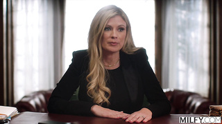 MILFY Principal Ellie Instructs Mischievous College girl A Lesson