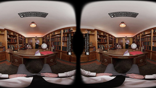 VR Plowers: Towheaded Teenager Rails a Phat Weenie in the School Principal’s Office - VR Porno