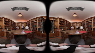 VR Plowers: Towheaded Teenager Rails a Phat Weenie in the School Principal’s Office - VR Porno