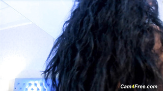 Good-sized Mounds Stunner Groaning While Deep-throating Her Faux-cock - Dominno