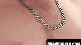 Bony older shrieks while jacking schlong before cum shot