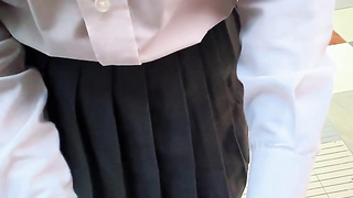 COLLEGE GIRL GETS KINKY IN THE SCHOOLYARD AND THEY HAVE LOVEMAKING AT HOME!