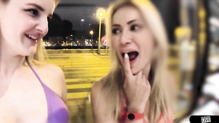 Tattooed Stunner Avalon Mira Erupts In DVP While Hairy man Faps It!