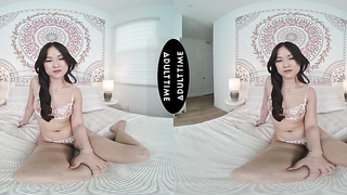 UP CLOSE VR - Smallish Lulu Chu Wants You To Be Harsh With Her While She's Railing Your Good-sized Fuckpole POINT OF VIEW