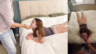 Split-Screen Fever: Lil Baisie’s Wild Rail on Monstrous Fuckpole – Deep-throat to Tough Hookup and Enjoying Cuddles
