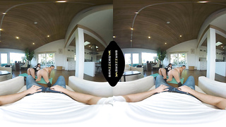 BRAZZERS - A Yoga Exercise Fastly Turns Into A Steaming 3 way For Roomies Aubree Valentine & LaSirena69