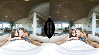 BRAZZERS - A Yoga Exercise Fastly Turns Into A Steaming 3 way For Roomies Aubree Valentine & LaSirena69