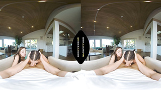 BRAZZERS - A Yoga Exercise Fastly Turns Into A Steaming 3 way For Roomies Aubree Valentine & LaSirena69