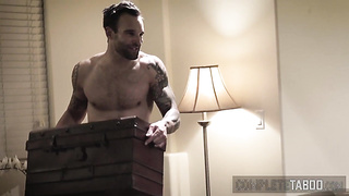 Lovely light-haired teenagers railing penis