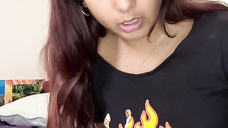Puny desi MiaZ reviews thong wand