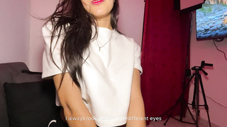 I linger alone with my bestie's gf, she asks me to pummel her and cram her with milk in sec