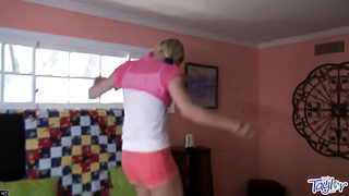 Facialised teenager fuckpole super-bitch gets her smallish poon crammed