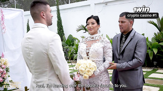 Martix's Wedding Chapter IV - Mariana has fucky-fucky with the priest in a douche after getting married