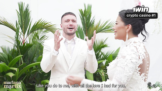 Martix's Wedding Chapter IV - Mariana has fucky-fucky with the priest in a douche after getting married