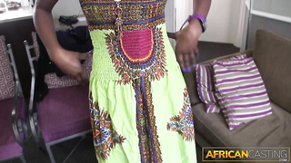 Mind-blowing Ebony Gargles White Spear And Takes It Deep