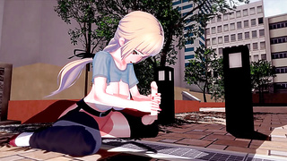 THREE DIMENSIONAL MANGA PORN - IMMENSE-BOOBED HOTTY - FABULOUS BUTT-CHEEKS - GIGANTIC BUTT pornography