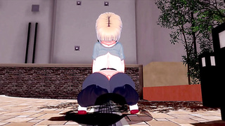 THREE DIMENSIONAL MANGA PORN - IMMENSE-BOOBED HOTTY - FABULOUS BUTT-CHEEKS - GIGANTIC BUTT pornography